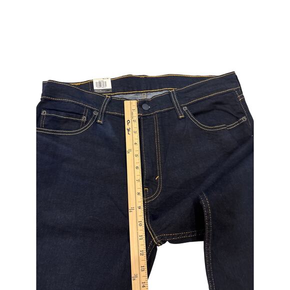 Levis 511 Jeans Mens 36x36 Blue Slim Fit Tapered Leg Stretch Denim Casual *READ* - Picture 8 of 12